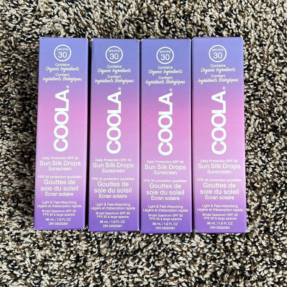 4 Coola Sun Silk Drops Sunscreen, NWT